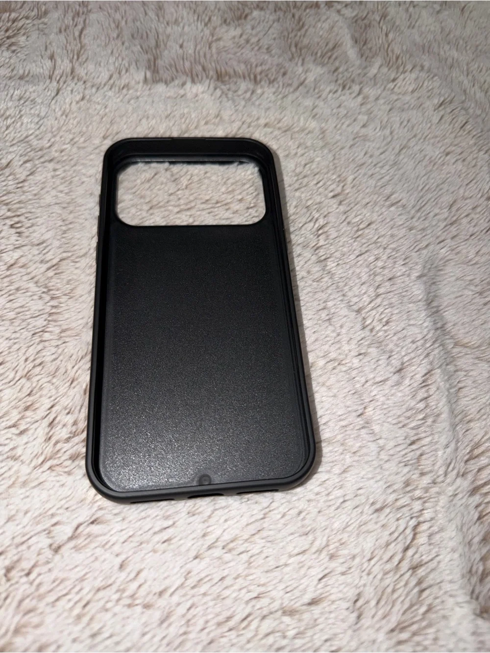 17 pro max Black Embossed Monogram Phone Case